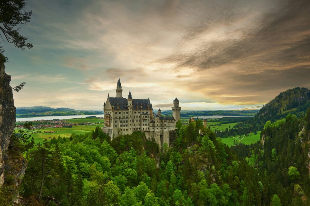 The castle of Neuschwanstein in Germany